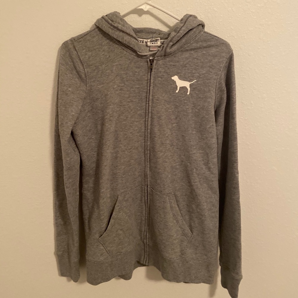 vs pink zip up